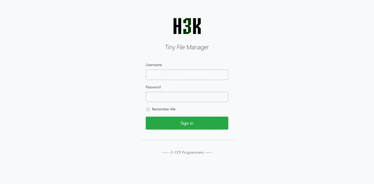 H3K | Tiny File Manager